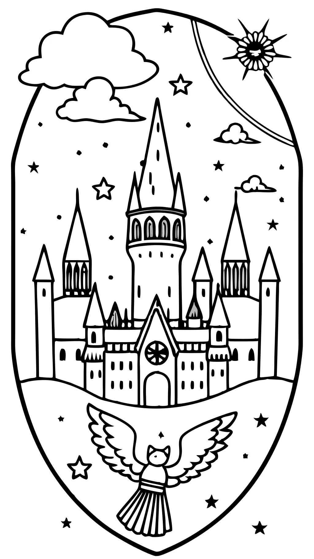 Páginas para colorear de Harry Potter para imprimir gratis